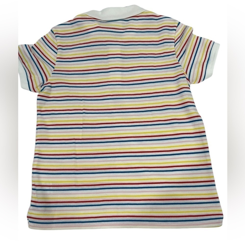 NWT kids LACOSTE short sleeve striped shirt size 10 KIDS GETS AN EXTRA PIECE - Picture 2 of 13